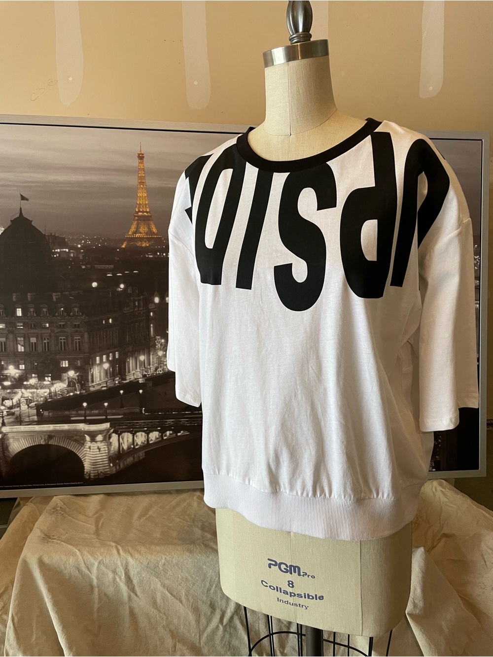 Graphic Black & White Oversized Tee